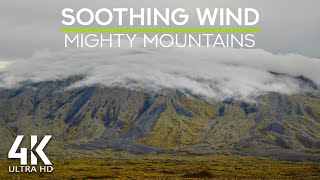 أغنية الرياح المهدئة للسقوط السريع للنوم | مشهد جبلي مع ضوضاء رياح بيضاء screenshot 2