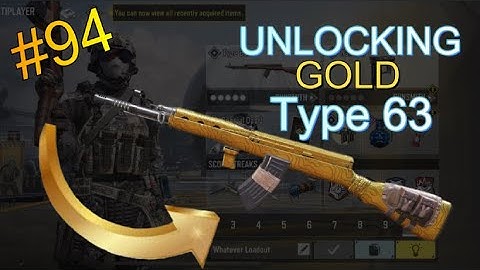 Unlocking The Gold Type 63 (Codm Gameplay)