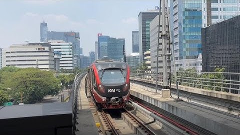 Light Rapid Transit (Jabodebek LRT) in Jakarta, Indonesia 2024