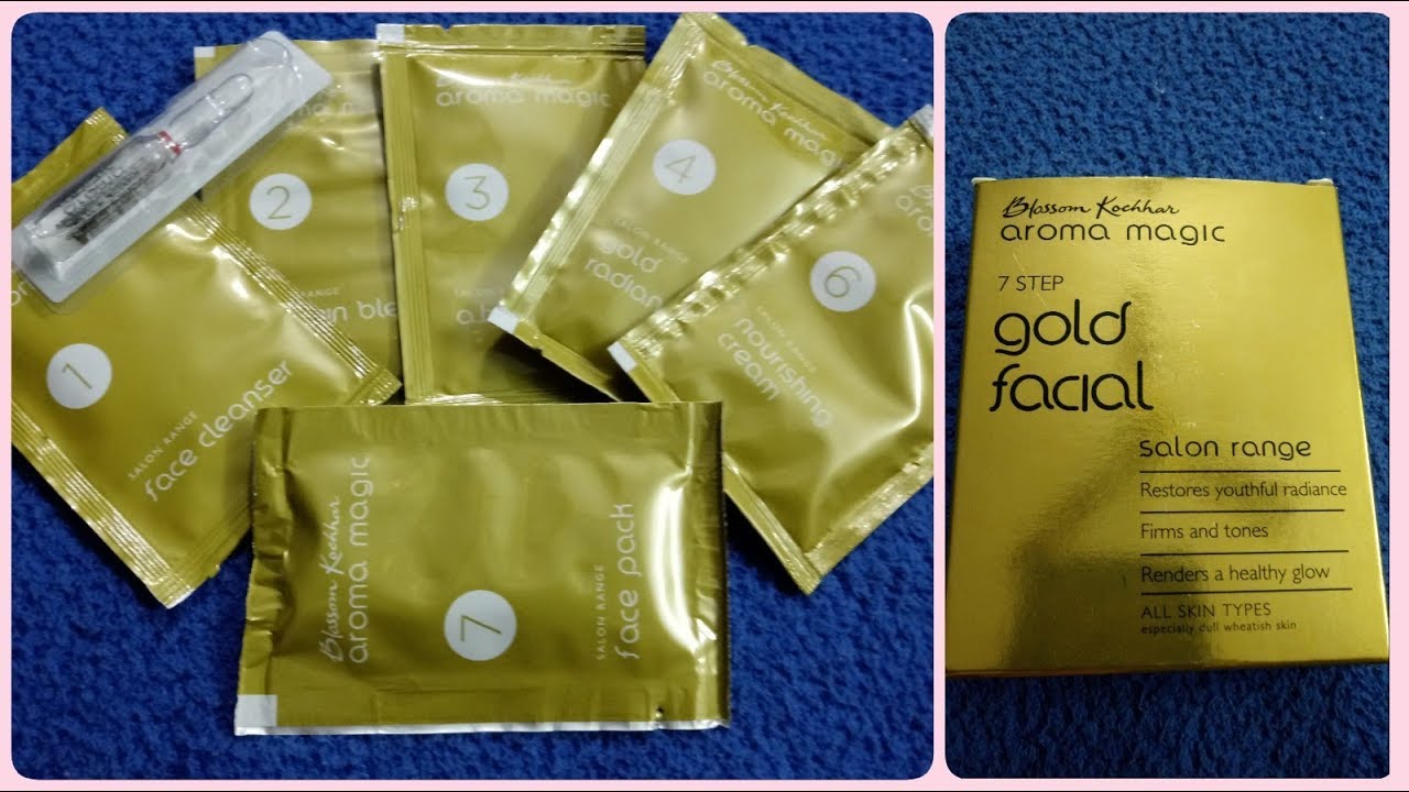 Aroma Magic Gold Facial Kit Review Facial at home mylittleworld