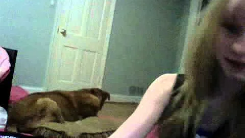 Caroline singing.