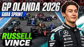F1 GP OLANDA 2026: RUSSELL VINCE LA SPRINT! Leclerc 2°, Norris 3° | RISULTATI