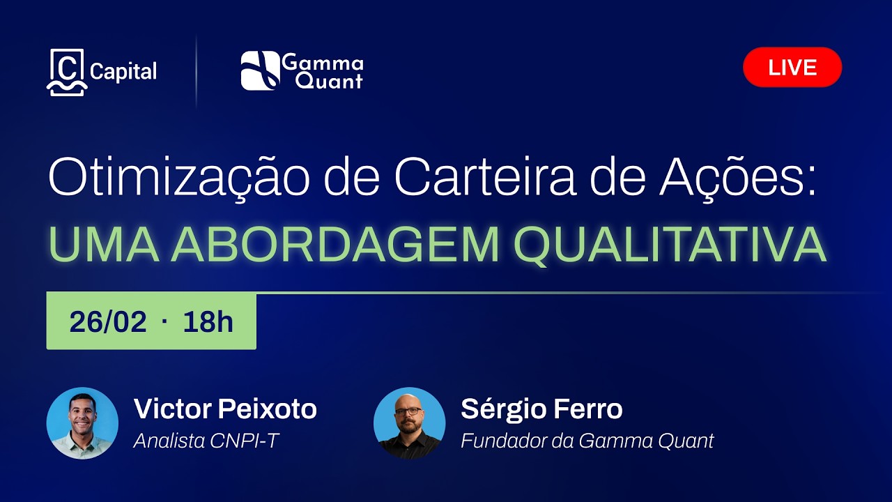 OTIMIZAÇÃO DE CARTEIRA DE AÇÕES com a Gamma Quant