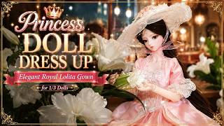 Princess Doll Dress Up 👑 Elegant Royal Lolita Gown for 1/3 Dolls screenshot 1