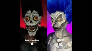 Ryuk or Hades who's your favorite #monster #sfxmua #makeuptransformation #shorts #pachie2323