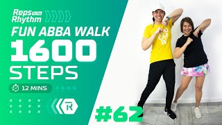 ABBA WALK FUN EASY • 1600 STEPS • Walking Workout #62 • Keoni Tamayo