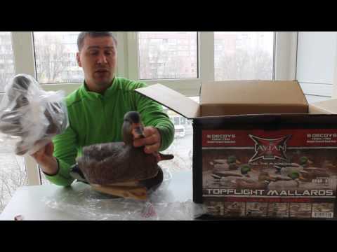 Обзор чучел Avian-X Mallard Floaters "OPEN WATER DECOYS - 6 PACK" Открытие посылки "Unboxing"