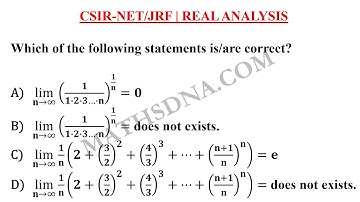 CSIR-NET/JRF | REAL ANALYSIS | CAUCHYS THEOREMS ON LIMITS.