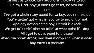 Eminem - Drop the Bomb On 'Em (with lyrics)