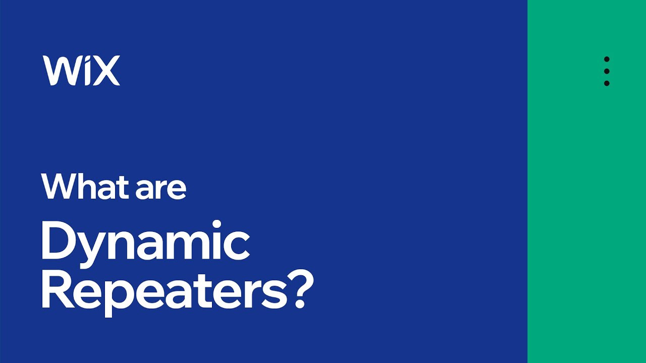 What are Dynamic Repeaters? | CMS (previously Content Manager) by Wix Data