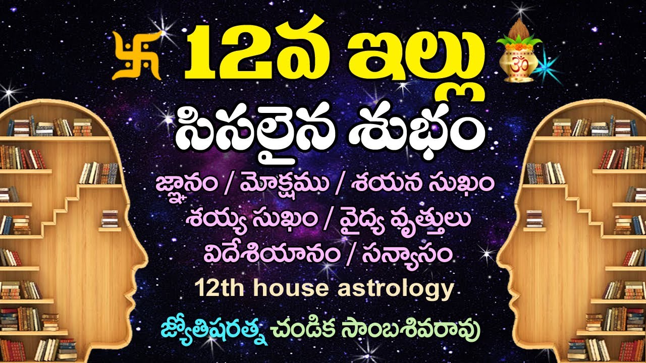12వ ఇల్లు సిసలైన శుభం // 12th House Astrology // Chandika World // Cell: 9000145506