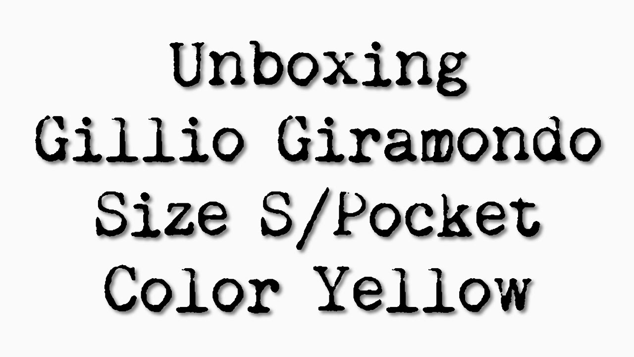 Gillio Giramondo S Epoca Yellow unboxing - pocket size travelers ...