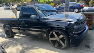 IHC ON 22S AND NEW 24S ON THE BLACK SILVERADO