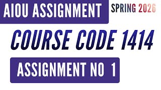 Famous AIOU Code 1414 Fundamentals of Money and Banking Solved Assignment No.1 | Spring 2026 | AD BS Level Profile