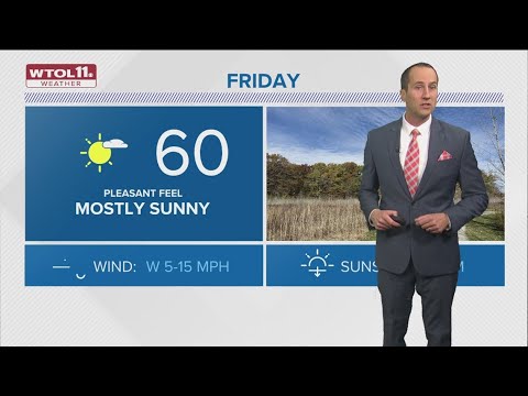 Mild, dry and comfortable for Big Board Friday | WTOL 11 Weather - YouTube