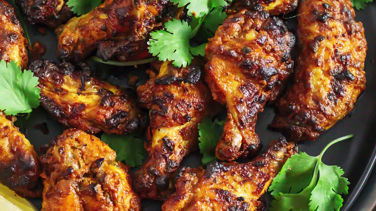 Tandoori Chicken Wings (Air Fryer or Oven) YouTube