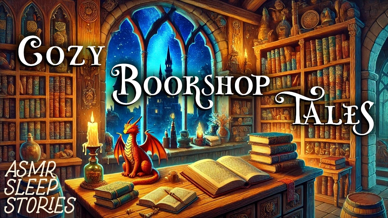 Enchanting Medieval Bookshop Tales | Cozy Adventure ASMR | Fantasy Bedtime Stories