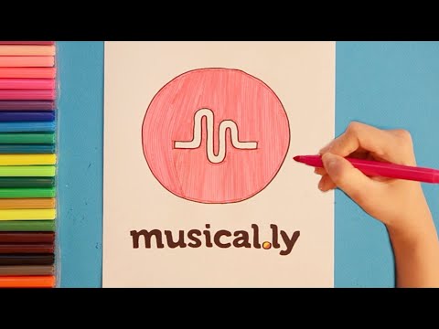 How to draw Musical.ly Logo