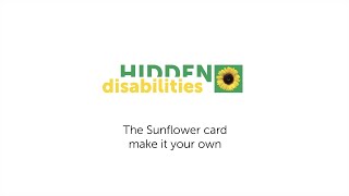 The Hidden Disabilities Sunflower icons