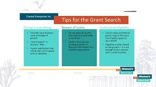 Grants for Small Business Webinar