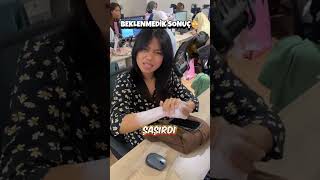 Krem Sürünce Kolu Bembeyaz Oldu