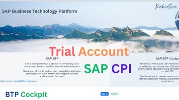 How to Create SAP CPI Trial Account Using SAP BTP Cockpit | Step-by-Step Guide #cpi #sap #sapbtp