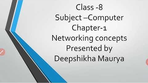 Class-8 Chapter -1 Networking Concepts Part-3