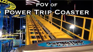 POV Of Power Trip Coaster (Night Version)