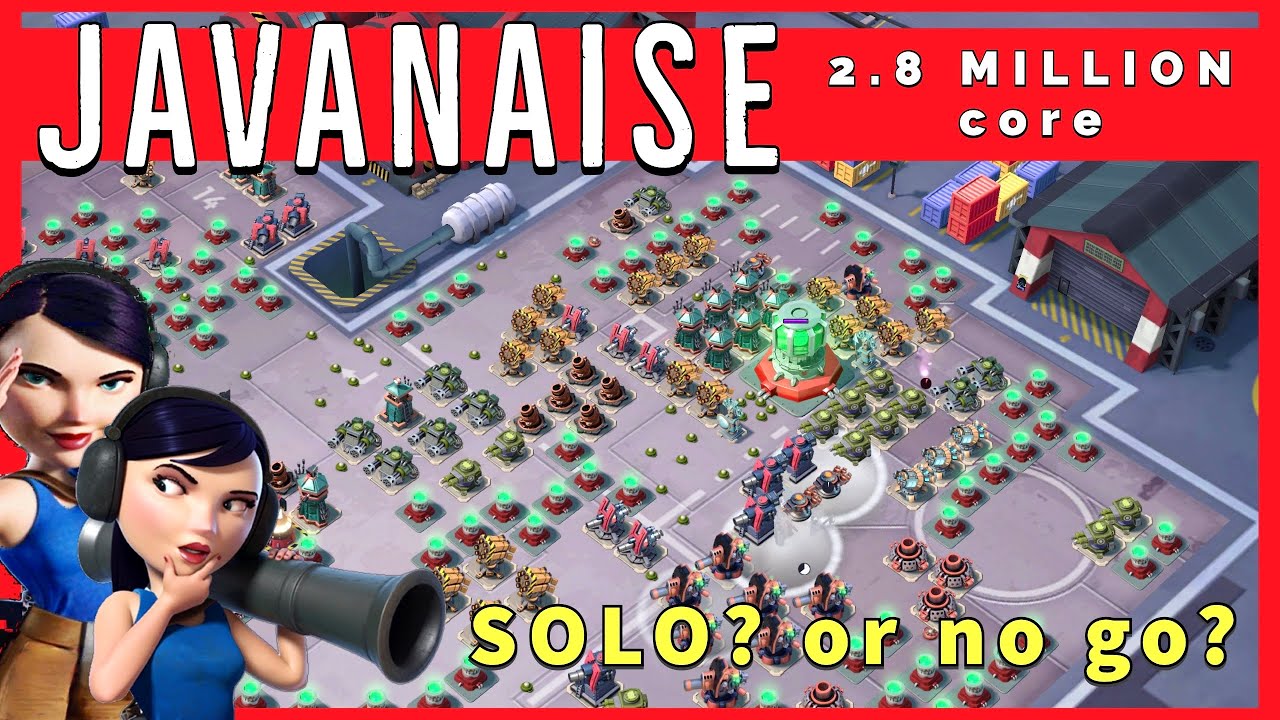 2.8 million JAVANAISE 😎 great SOLO on operation MASSIVE ATTACK // BOOM BEACH strategy/gameplay