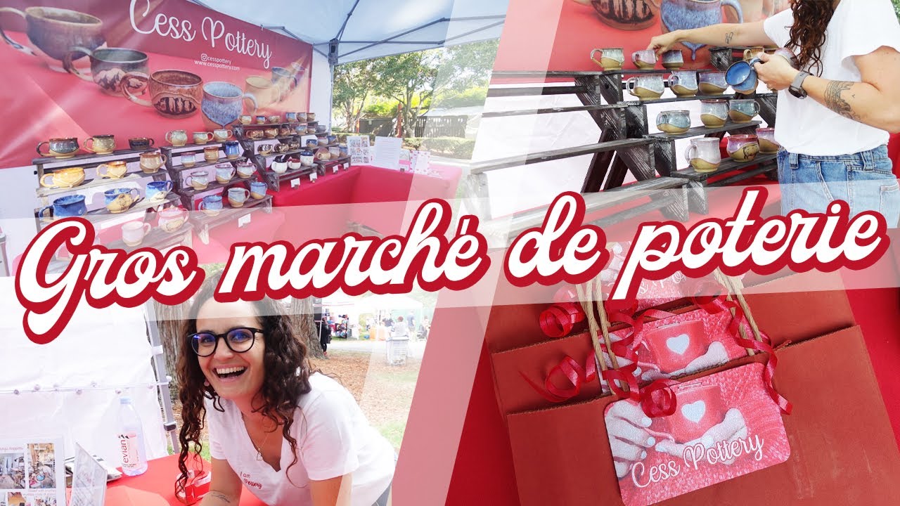 [VLOG POTERIE] GROS PREMIER MARCHÉ SUR 2 JOURS ☕