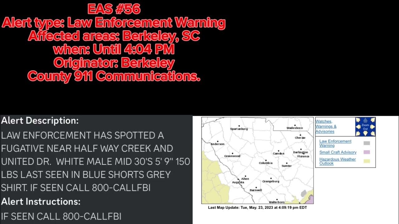  eas 56 law enforcement warning youtube