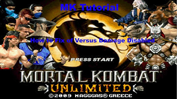 Mortal Kombat Unlimited (OPENBOR) How to Fix of Versus Damage Disabled Tutorial with commentary