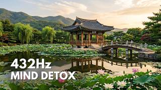 432Hz Frequency &amp; Mental Clarity | Pure Stillness | Serene Hanok Pond