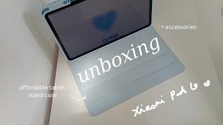 unboxing xiaomi pad 6 | mist blue ❀ what's inside + affordable aesthetic accessories