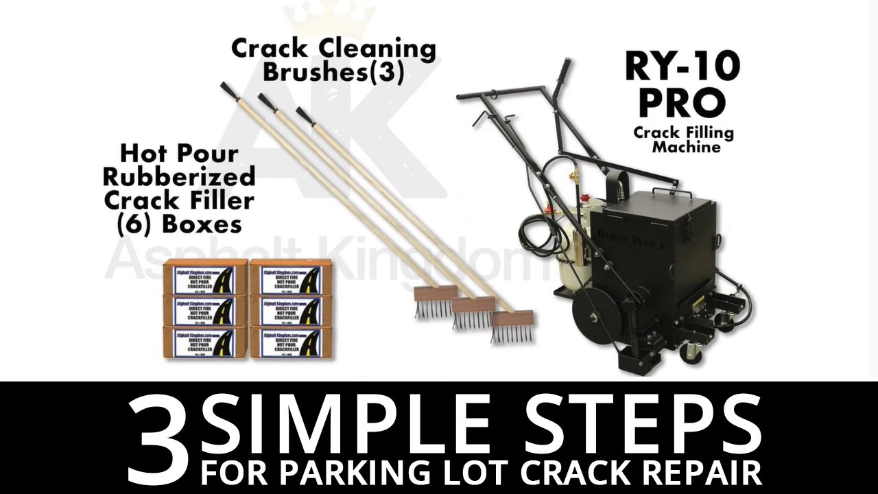 3 Simple Steps For Parking Lot Crack Repair