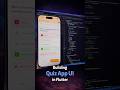 Building a Quiz App UI in Flutter 📱🔥Clean UI, smooth interactions, and a simple quiz