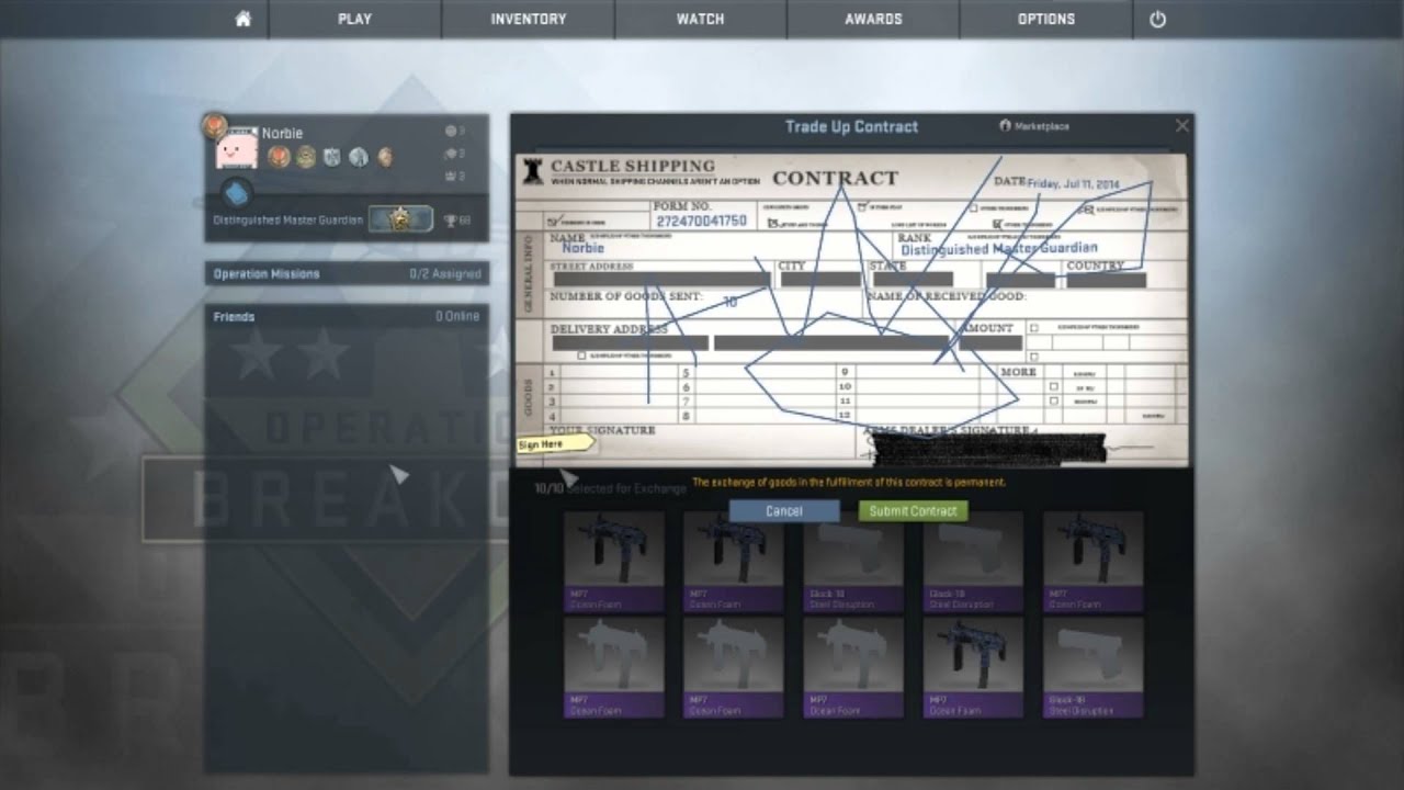CS:GO - HIGH RISK - Trade up Contract !OPA! - YouTube