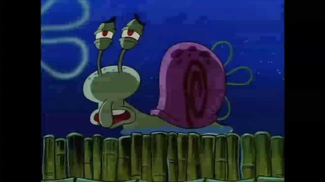 spongebob snail spongebob snail