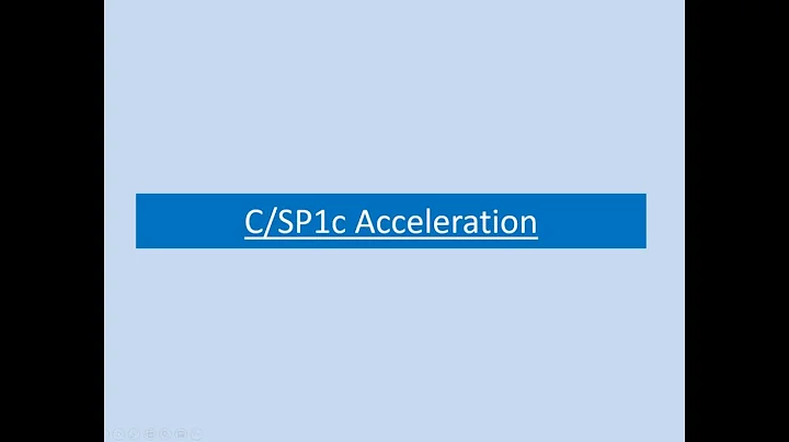 C/SP1c Acceleration