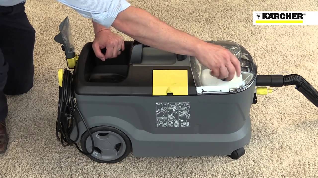 Karcher Puzzi 10/1 Spray Extraction Cleaner YouTube