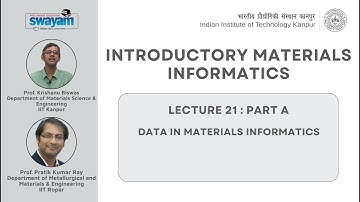 Lecture 21 Part 1: Data in Materials Informatics