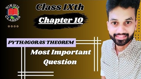 Pythagoras theorem| ICSE class 9th | Most Important Question | OP Malhotra Solutions