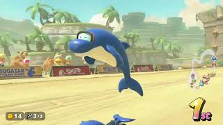 Mario Kart World (Mirror Mode) - Flower Cup: Desert Hills to Shy Guy Bazaar (Dolphin)