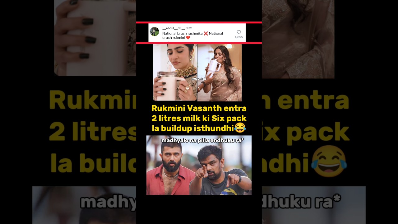 Rukmini Vasanth 6 PACK😂 