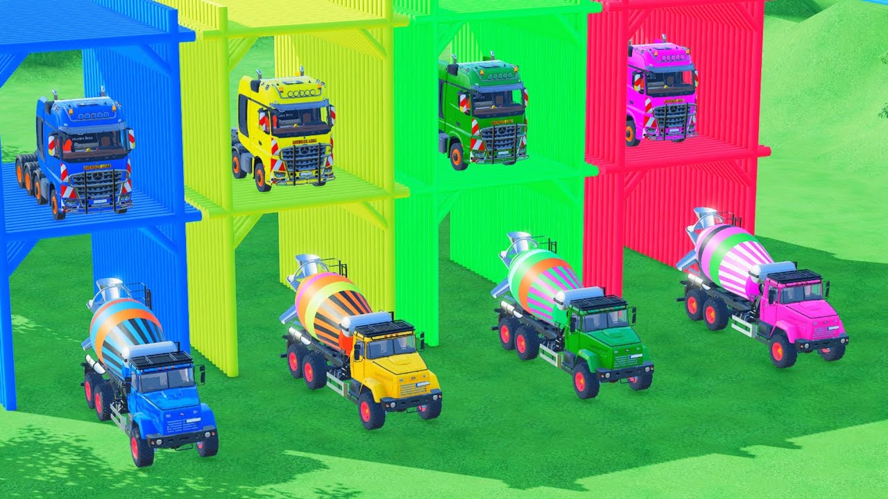 TRANSPORTING ALL MIXER TRUCK FULL COLOR - FARMING SIMULATOR 22 #49