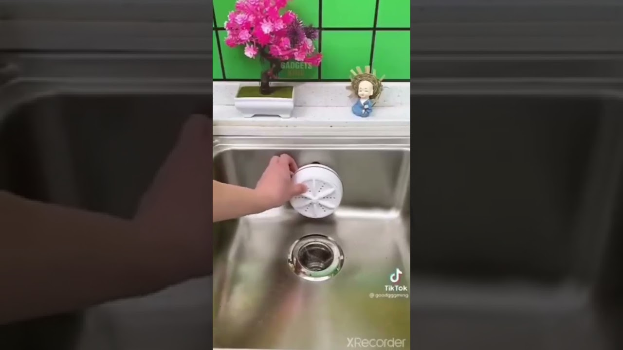 Generic TM 2In1 Mini Washing Machine Portable Rotating Ultrasonic Turbine 