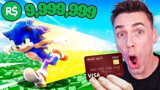 WYDAŁEM 9,999,999 ROBUX NA SONIC SPEED SIMULATOR! (Sonic Speed Simulator)