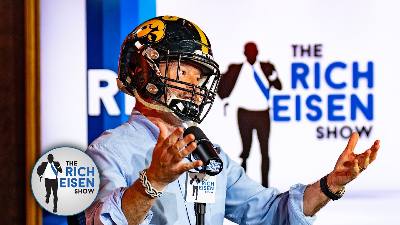 Thank George Kittle for the Sight of Michigan Alum Rich Wearing an Iowa Hawkeyes’ Helmet