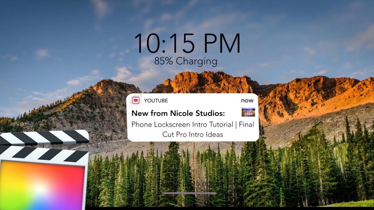 Phone Notification Intro Tutorial | Final Cut Pro Intro Ideas - YouTube