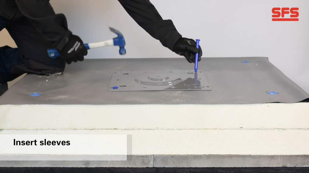 SFS Group   Fixing Soter™ II to Flat Roof Concrete Deck